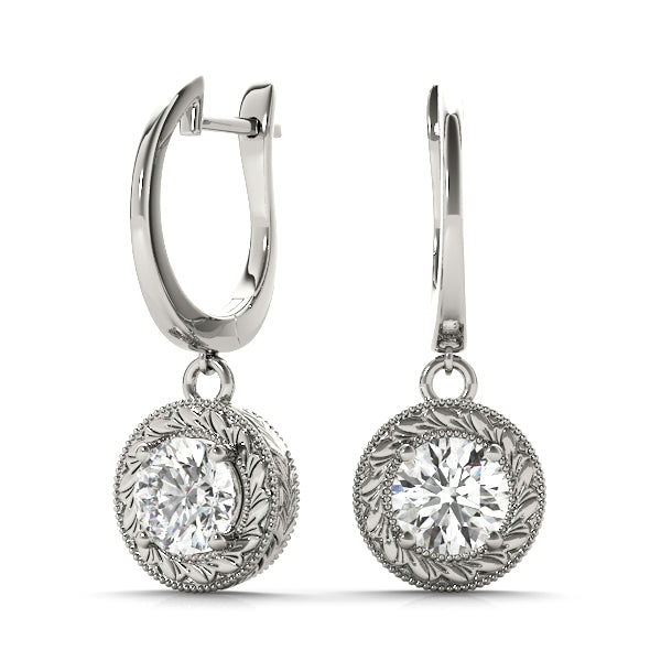 Round Single Stone Diamond Earrings · 0.50 ct tw