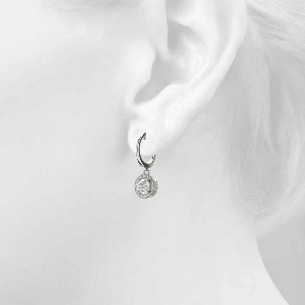 Round Single Stone Diamond Earrings · 1.50 ct tw