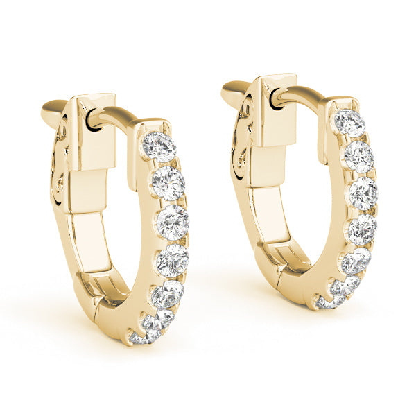 0.5 Inch 1 Row Diamond Hoop · 0.28 ct tw