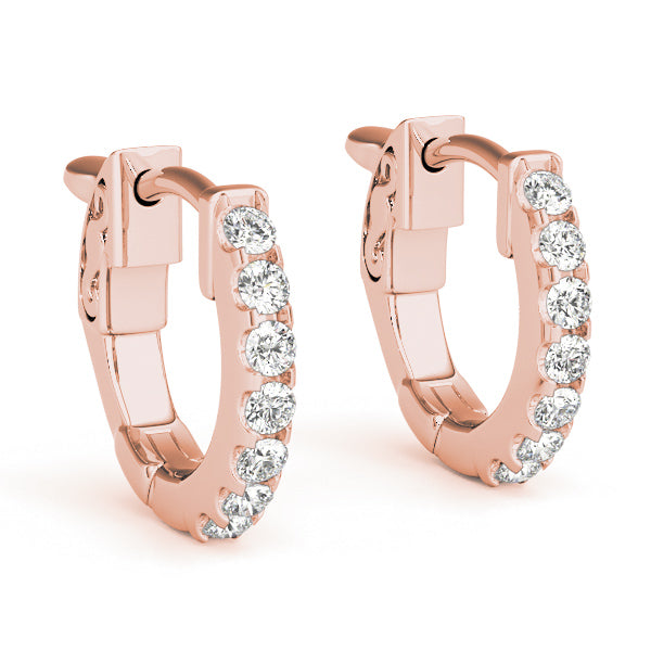 0.5 Inch 1 Row Diamond Hoop · 0.28 ct tw