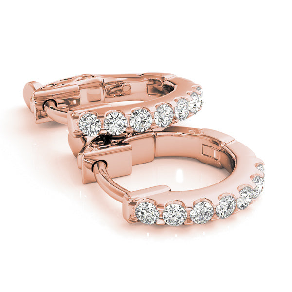 0.5 Inch 1 Row Diamond Hoop · 0.28 ct tw