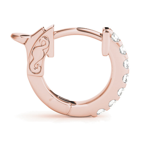 0.5 Inch 1 Row Diamond Hoop · 0.28 ct tw