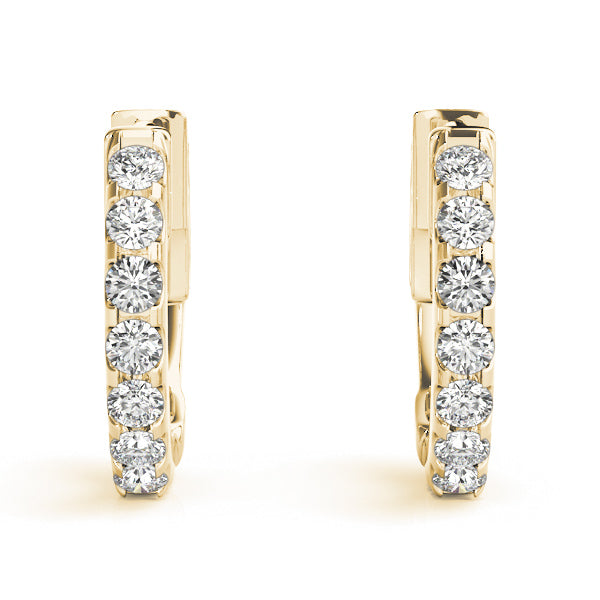 0.5 Inch 1 Row Diamond Hoop · 0.28 ct tw