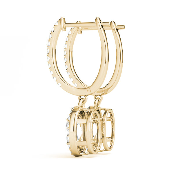 Oval Halo Diamond Earrings · 0.91 ct tw