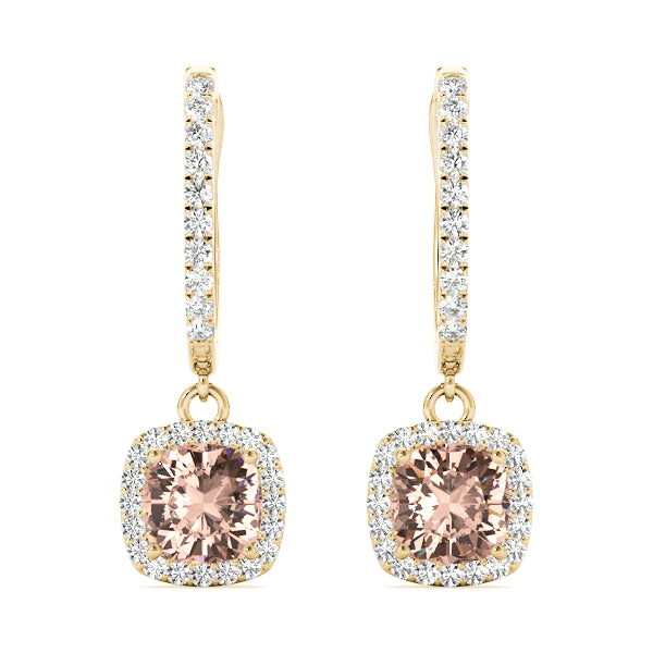 Cushion Halo Diamond Earrings · 1.84 ct tw