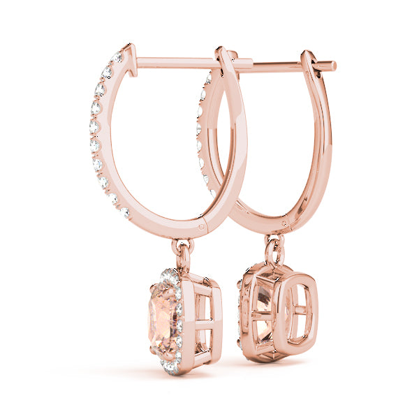 Cushion Halo Diamond Earrings · 1.84 ct tw