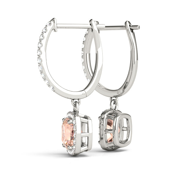 Cushion Halo Diamond Earrings · 1.84 ct tw