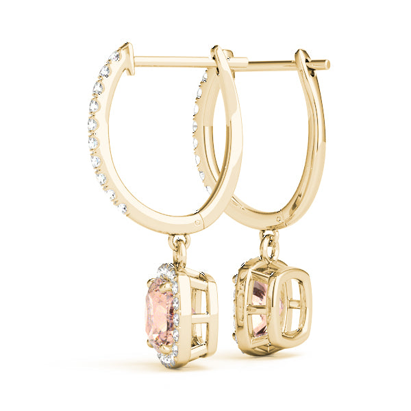 Cushion Halo Diamond Earrings · 1.84 ct tw