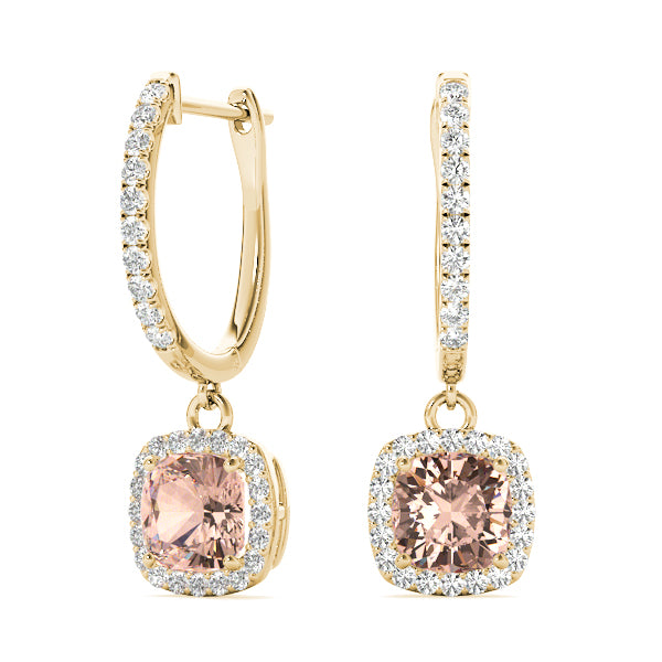 Cushion Halo Diamond Earrings · 2.50 ct tw