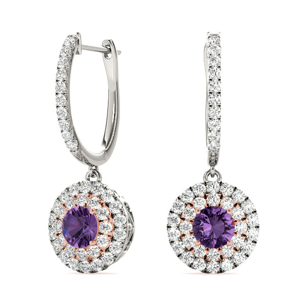 Round Halo Diamond Earrings · 2.31 ct tw