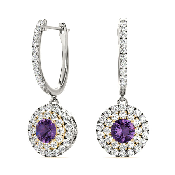Round Halo Diamond Earrings · 2.31 ct tw