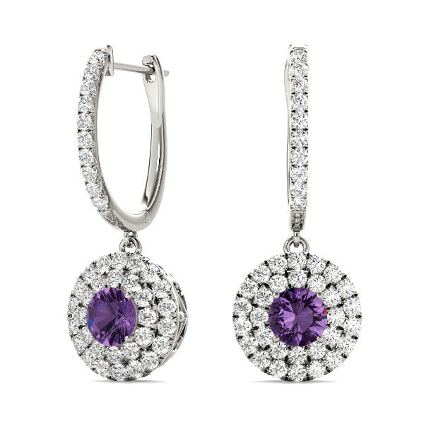 Round Halo Diamond Earrings · 2.31 ct tw