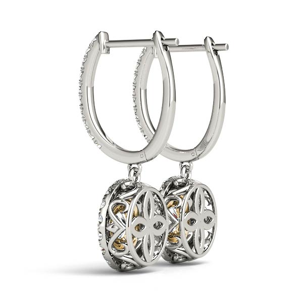 Round Halo Diamond Earrings · 1.65 ct tw