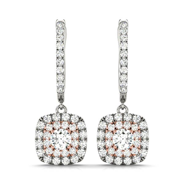 Round Halo Diamond Earrings · 2.34 ct tw
