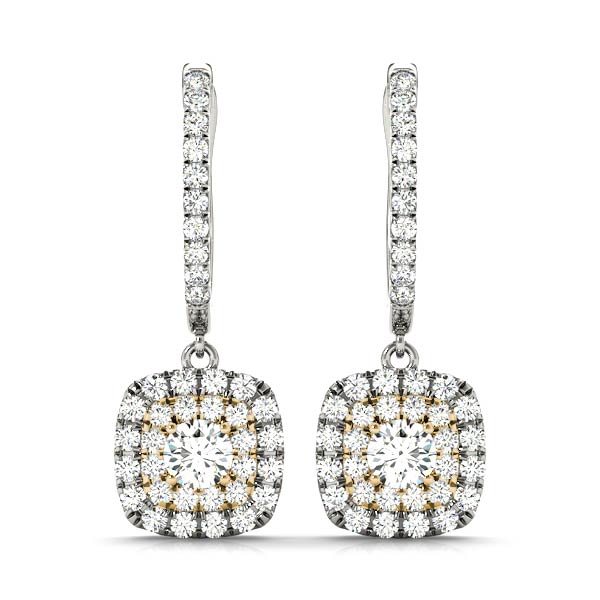 Round Halo Diamond Earrings · 2.34 ct tw