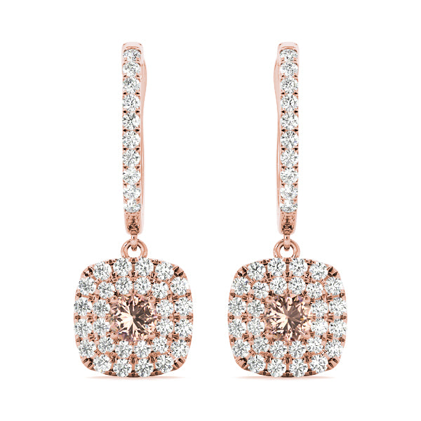 Round Halo Diamond Earrings · 1.62 ct tw