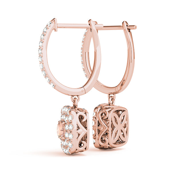 Round Halo Diamond Earrings · 1.62 ct tw