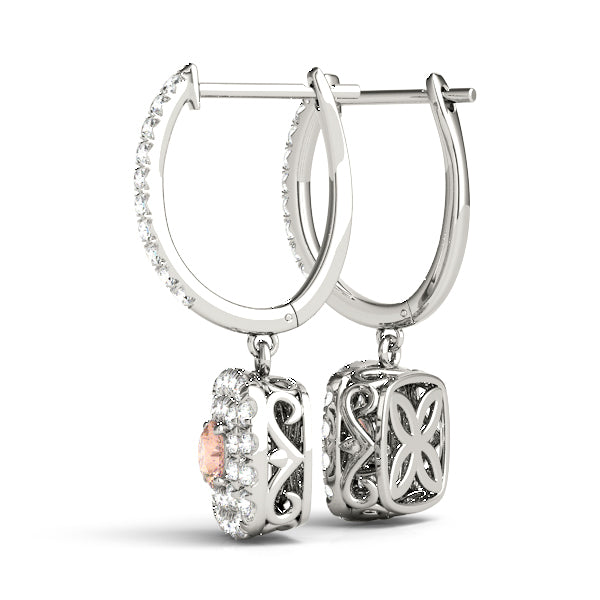 Round Halo Diamond Earrings · 1.62 ct tw