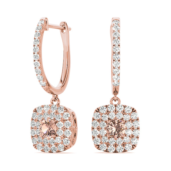 Round Halo Diamond Earrings · 1.62 ct tw