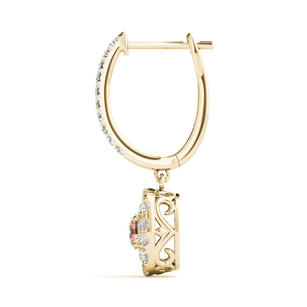 Round Halo Diamond Earrings · 1.62 ct tw