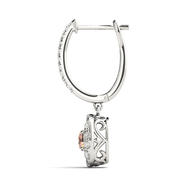 Round Halo Diamond Earrings · 1.62 ct tw