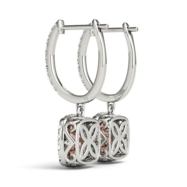 Round Halo Diamond Earrings · 1.62 ct tw