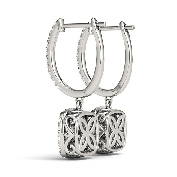 Round Halo Diamond Earrings · 1.62 ct tw