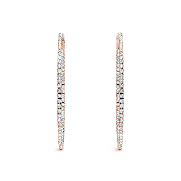 Round 1 Inch 4 Prong Diamond Hoop · 1.50 ct tw