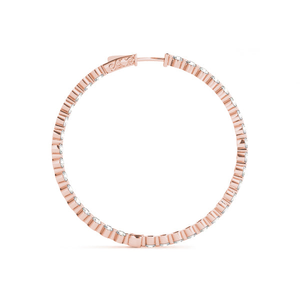 Round 2 Inch 1 Prong Diamond Hoop · 8.10 ct tw