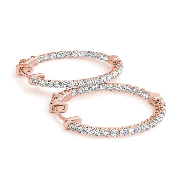 Round 1.5 Inch Lucida Diamond Hoop · 4.62 ct tw