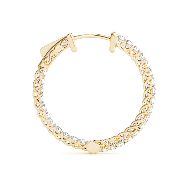 Round 1.5 Inch Lucida Diamond Hoop · 4.62 ct tw
