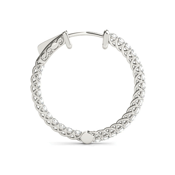 Round 1.5 Inch Lucida Diamond Hoop · 3.50 ct tw