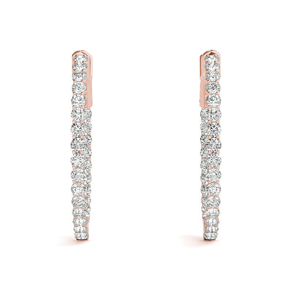 Round 1 Inch Lucida Diamond Hoop · 2.80 ct tw