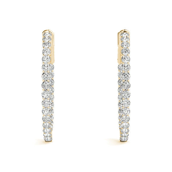 Round 1 Inch Lucida Diamond Hoop · 2.80 ct tw