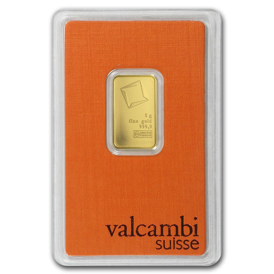 5 GRAM GOLD BAR Valcambi