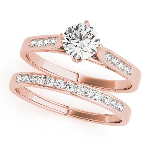 Single Row Channel Set Diamond Engagement Ring · 0.10 ct tw