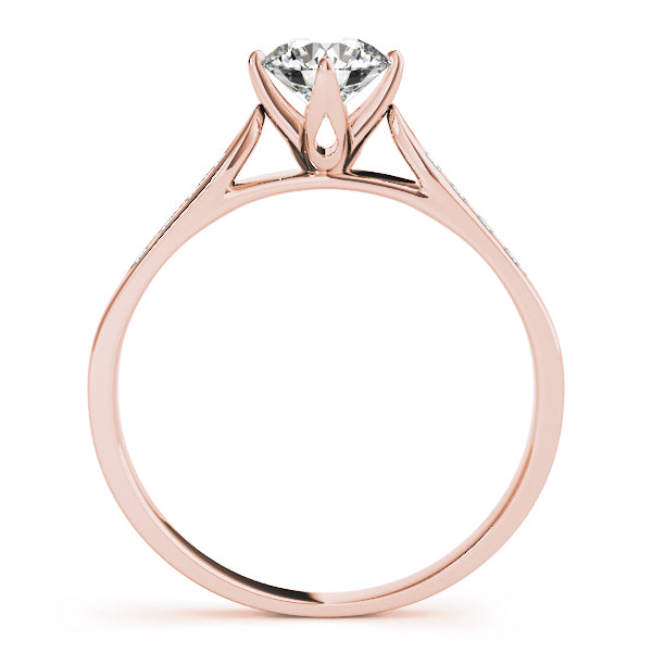 Single Row Channel Set Diamond Engagement Ring · 0.10 ct tw