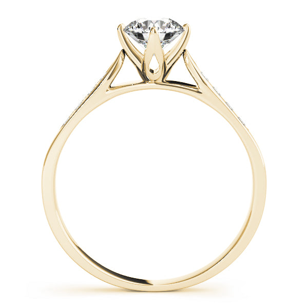 Single Row Channel Set Diamond Engagement Ring · 0.10 ct tw