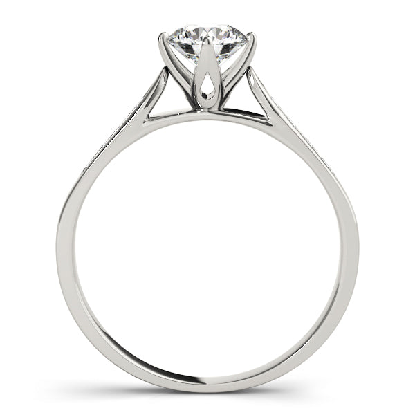 Single Row Channel Set Diamond Engagement Ring · 0.10 ct tw