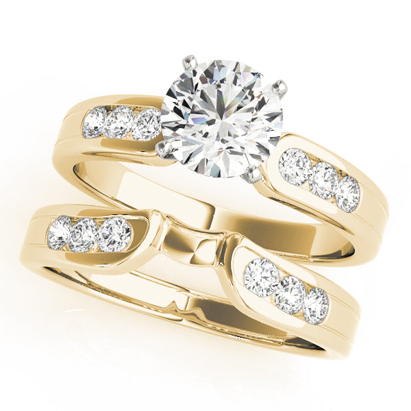Single Row Channel Set Diamond Engagement Ring · 0.21 ct tw