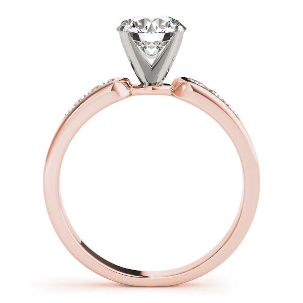 Single Row Channel Set Diamond Engagement Ring · 0.21 ct tw