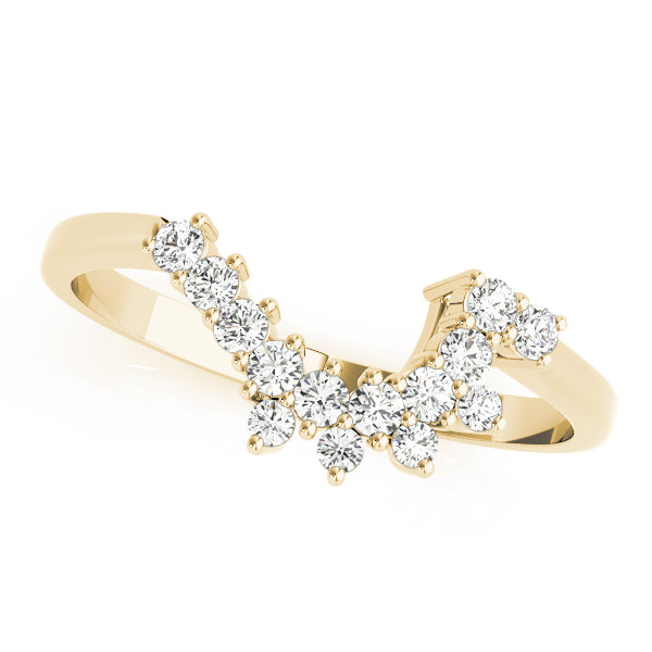 Curved Diamond Wedding Band · 0.21 ct tw