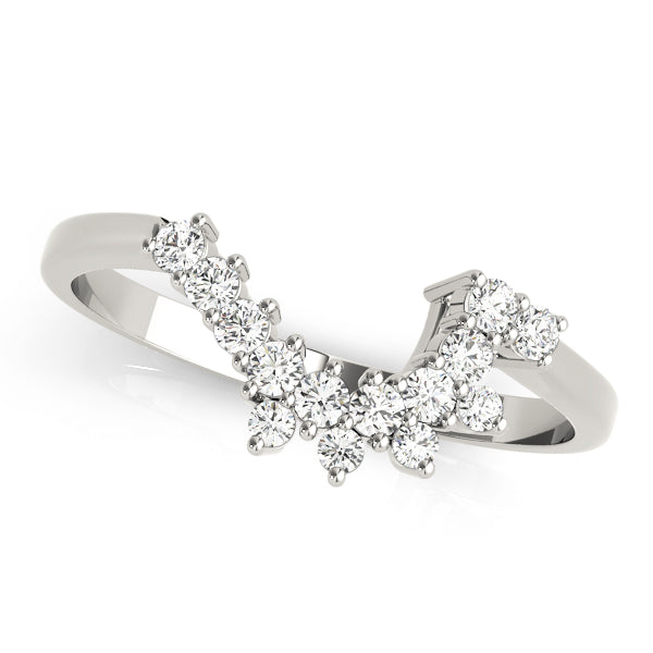 Curved Diamond Wedding Band · 0.21 ct tw