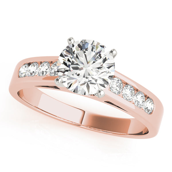 Single Row Channel Set Diamond Engagement Ring · 0.20 ct tw