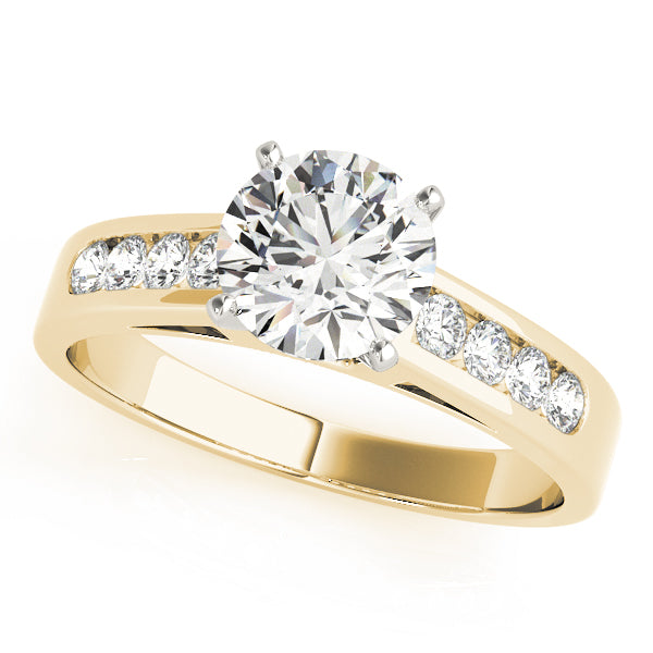 Single Row Channel Set Diamond Engagement Ring · 0.20 ct tw