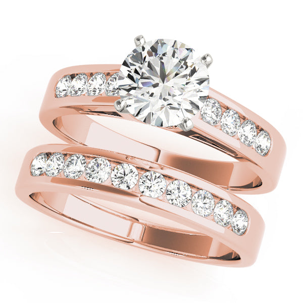 Single Row Channel Set Diamond Engagement Ring · 0.20 ct tw
