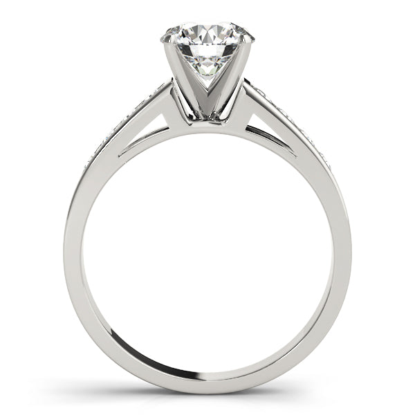 Single Row Channel Set Diamond Engagement Ring · 0.20 ct tw