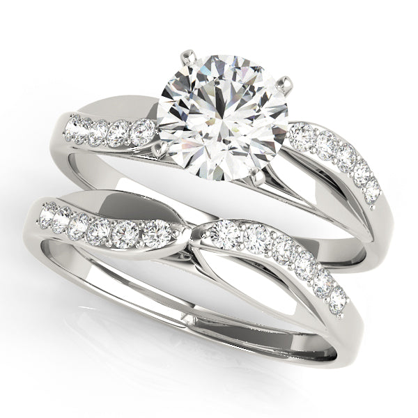 Bypass Diamond Engagement Ring · 0.10 ct tw