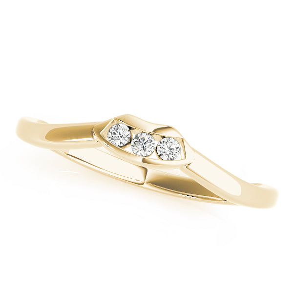 Curved Diamond Wedding Band · 0.04 ct tw