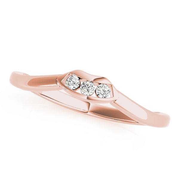 Curved Diamond Wedding Band · 0.04 ct tw
